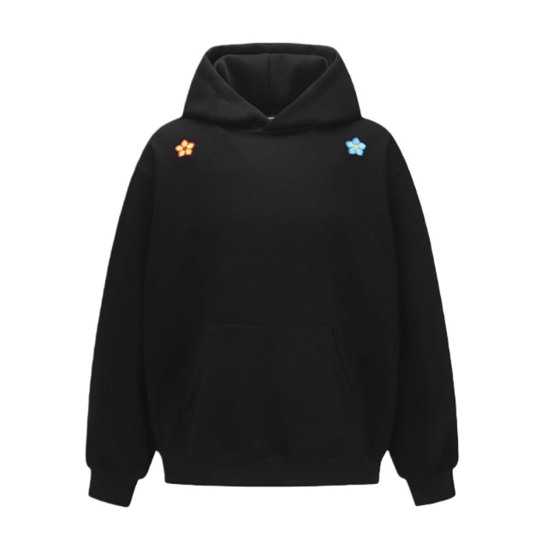 Loose-Fitting Casual Black Versatile Hoodie